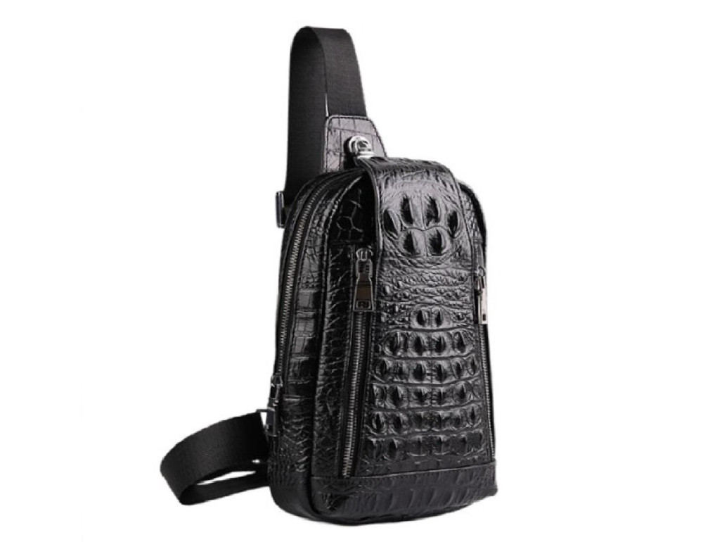 Стильная кожаная сумка-слинг Tiding Bag FL-A25F-5010A - Фото № 2