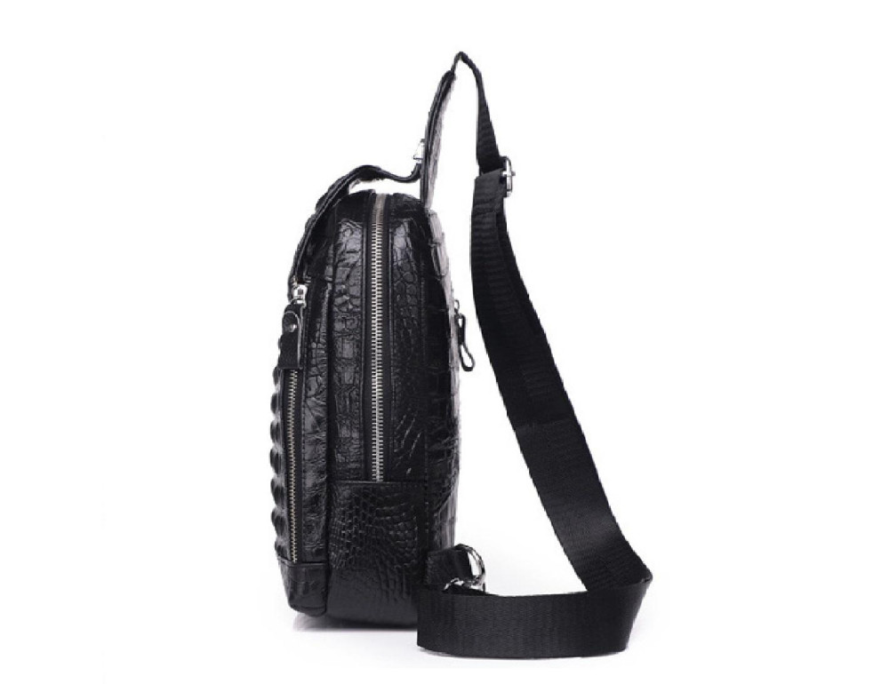 Стильная кожаная сумка-слинг Tiding Bag FL-A25F-5010A - Фото № 6