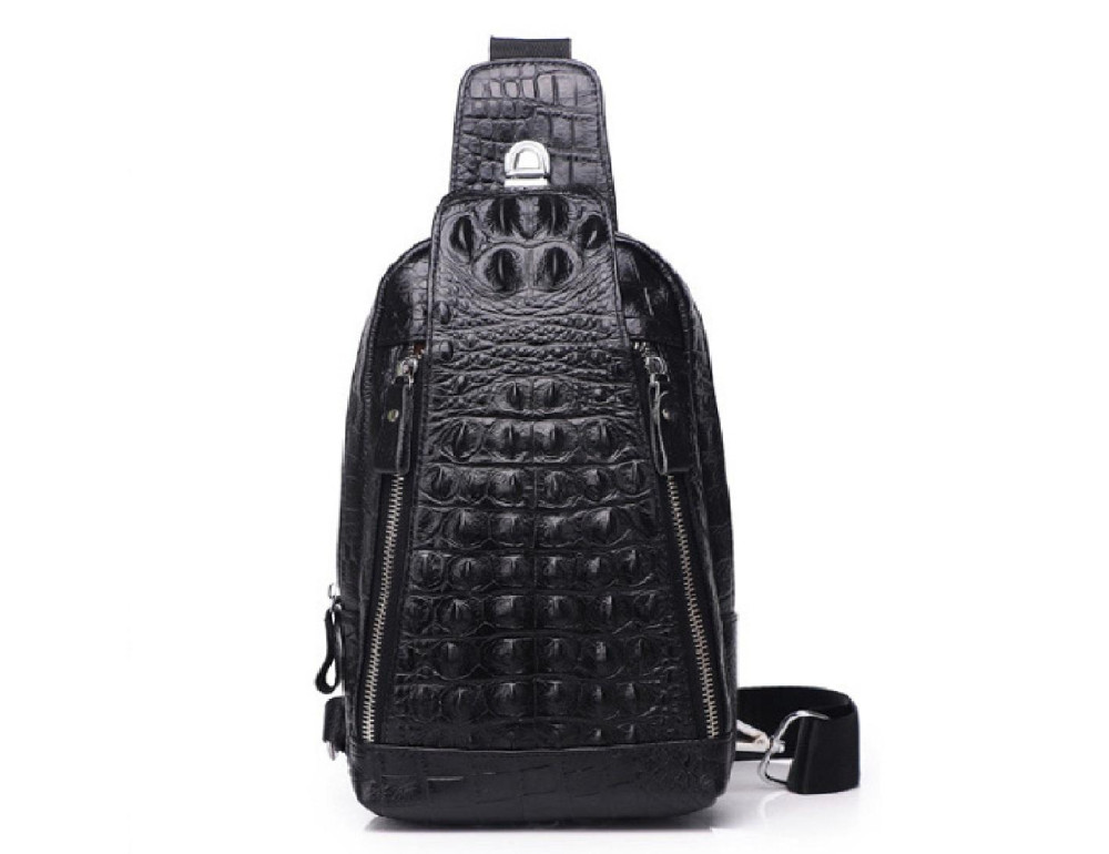 Стильная кожаная сумка-слинг Tiding Bag FL-A25F-5010A - Фото № 7