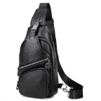 Черный кожаный слинг Tiding Bag FL-A25F-5026A - Фото № 100 Черный кожаный слинг Tiding Bag FL-A25F-5026A - Фото № 100