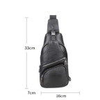 Черный кожаный слинг Tiding Bag FL-A25F-5026A - Фото № 101 Черный кожаный слинг Tiding Bag FL-A25F-5026A - Фото № 101