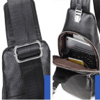 Черный кожаный слинг Tiding Bag FL-A25F-5026A - Фото № 106 Черный кожаный слинг Tiding Bag FL-A25F-5026A - Фото № 106