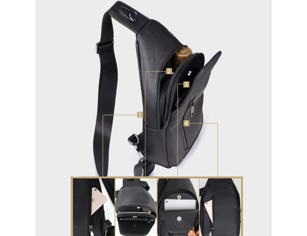 Класична сумка-слінг Tiding Bag FL-A25F-5038A - Фотографія № 2