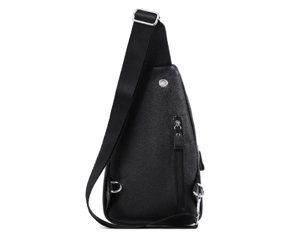 Сумка на одну шлейку черная Tiding Bag FL-A25F-5055A - Фото № 4