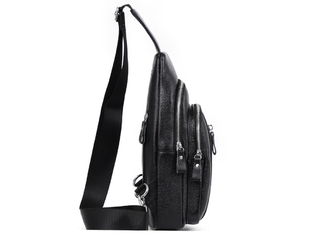 Сумка на одну шлейку черная Tiding Bag FL-A25F-5055A - Фото № 5