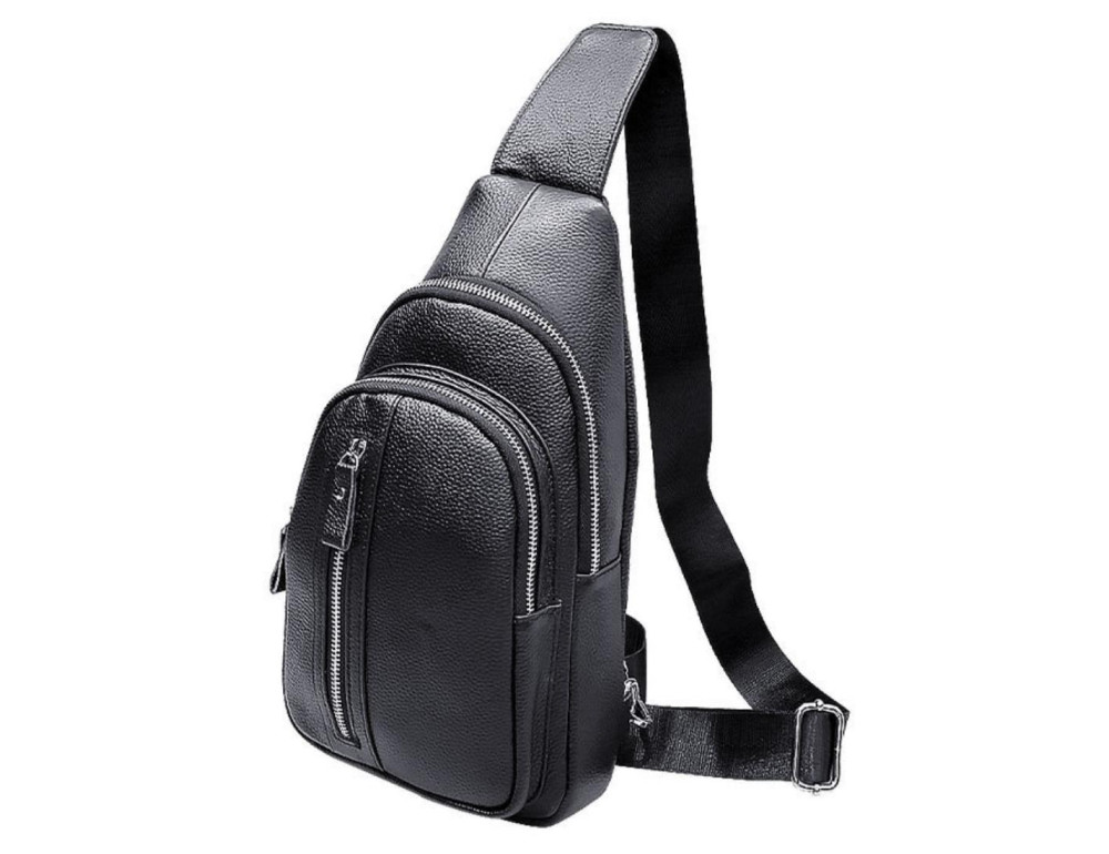Сумка на одну шлейку черная Tiding Bag FL-A25F-5055A - Фото № 6