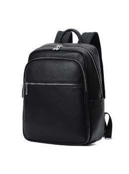 Чоловічий шкіряний рюкзак на два відділи TIDING BAG FL-N2-0201A