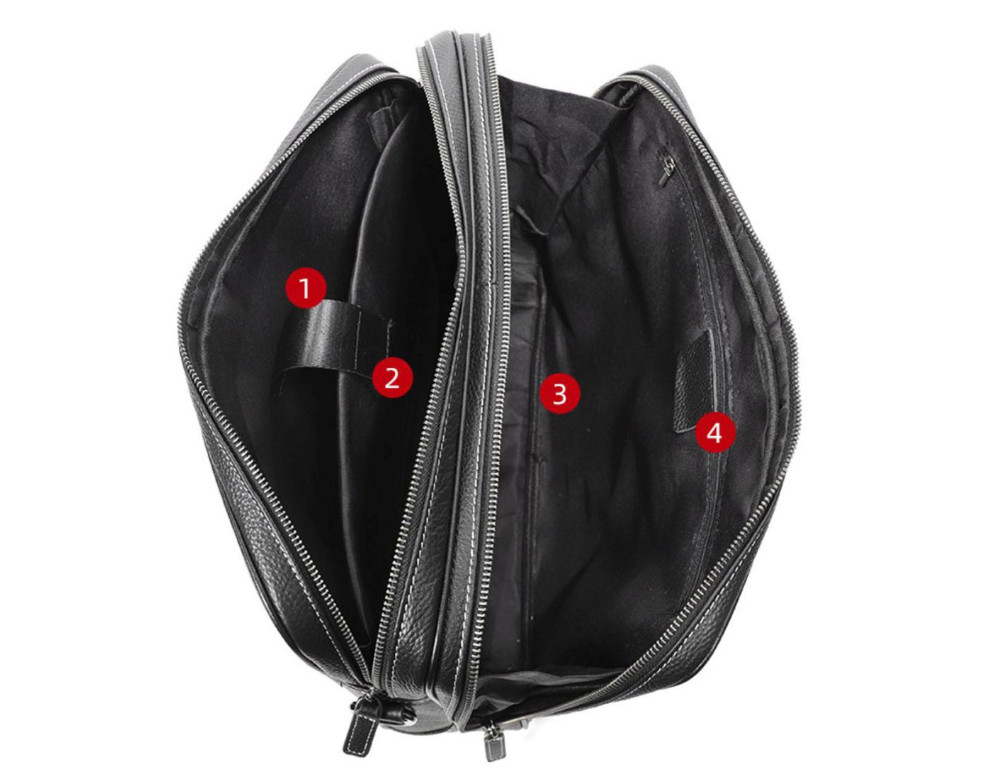 Классическая, стильная, мужская сумка для ноутбука Tiding Bag FL-SM8-016A - Фото № 5
