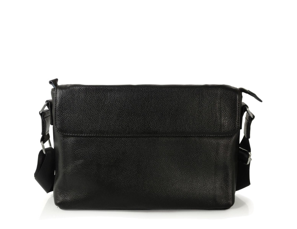 Сумка через плече чоловіча шкіряна чорна Tiding Bag FL-TRCH-6903A - Фотографія № 6