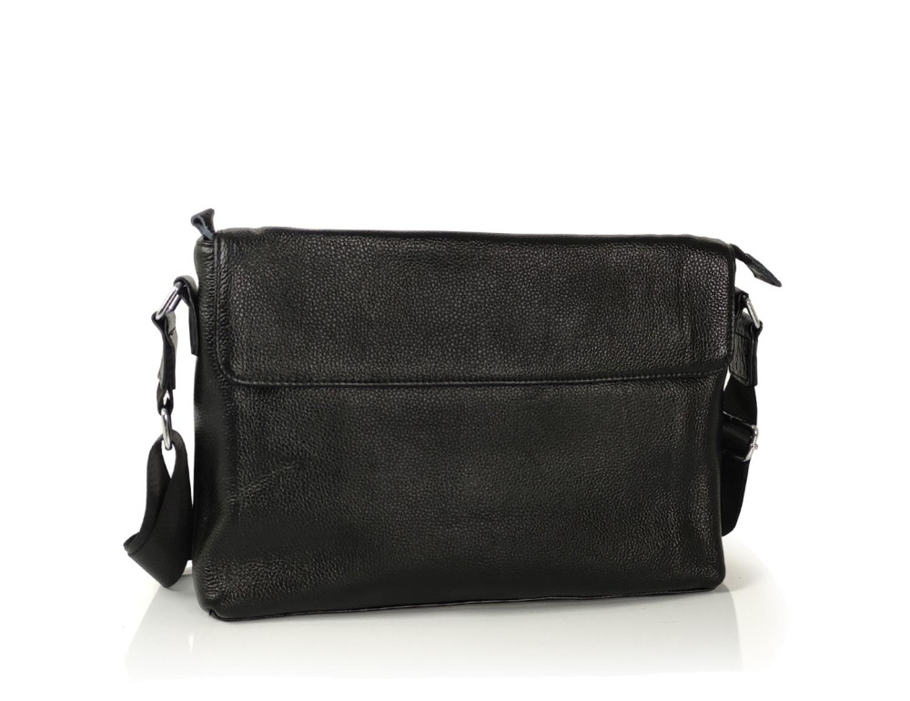 Сумка через плече чоловіча шкіряна чорна Tiding Bag FL-TRCH-6903A - Фотографія № 1 Сумка через плече чоловіча шкіряна чорна Tiding Bag FL-TRCH-6903A - Фотографія № 1