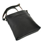 Чоловіча сумка з матової кінської шкіри чорна Tiding Bag G1166 - Фотографія № 101
