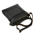 Чоловіча сумка з матової кінської шкіри чорна Tiding Bag G1166 - Фотографія № 102