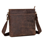 Сумка-мессенджер через плечо мужская кожаная Tiding Bag G1166DB - Фото № 100