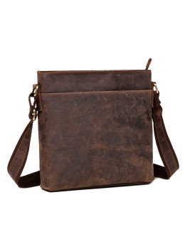 Сумка-мессенджер через плечо мужская кожаная Tiding Bag G1166DB
