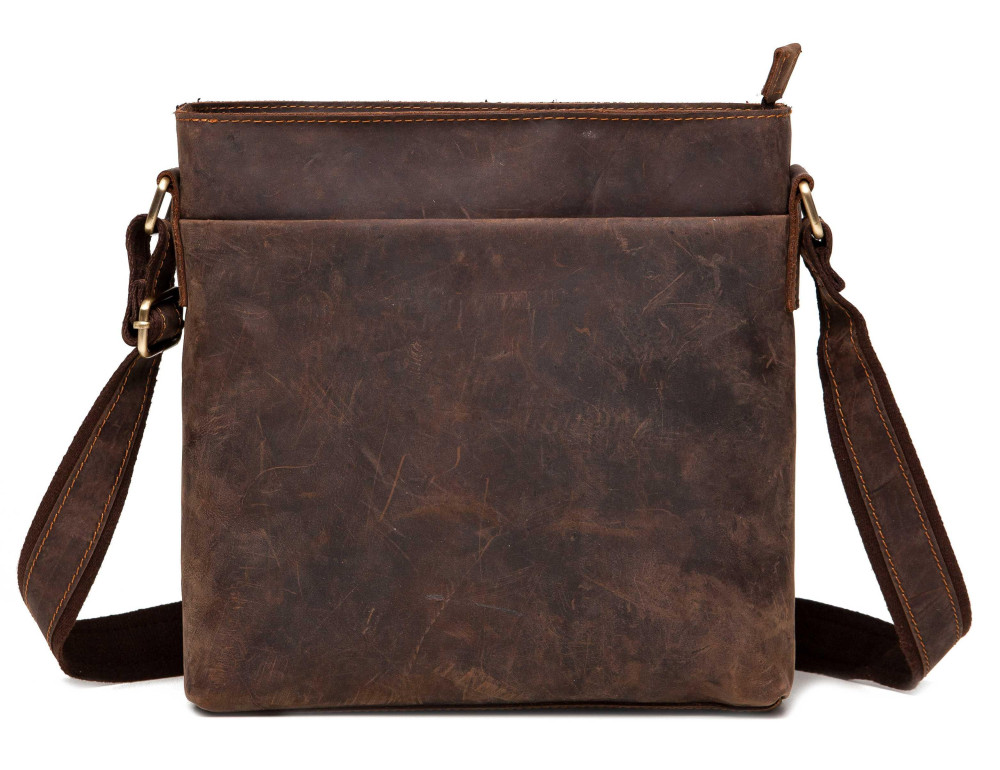 Сумка-мессенджер через плечо мужская кожаная Tiding Bag G1166DB - Фото № 4