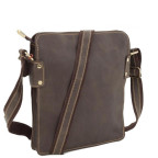 Повседневная мужская наплечная кожаная сумка на молнии Tiding Bag G8856C - Фото № 100