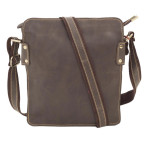 Повседневная мужская наплечная кожаная сумка на молнии Tiding Bag G8856C - Фото № 104