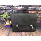 Деловая кожаная сумка-портфель с ремнем на плечо TIDING BAG GA2095 - Фото № 101