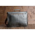Деловая кожаная сумка-портфель с ремнем на плечо TIDING BAG GA2095 - Фото № 106