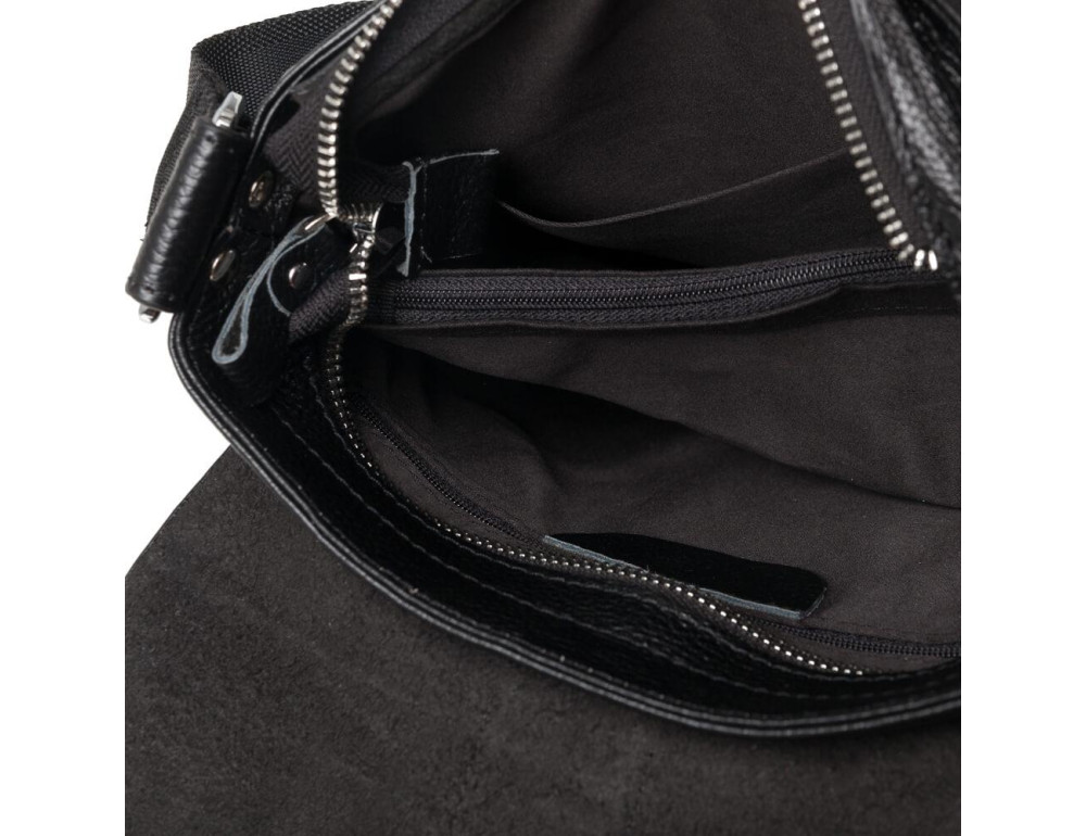 Мужская сумка-кроссбоди из натуральной кожи Tiding Bag M2837A - Фото № 2