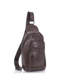 Мужская сумка-слинг коричневого цвета Tiding Bag M35-1008C