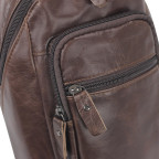 Мужская сумка-слинг коричневого цвета Tiding Bag M35-1008C - Фото № 101