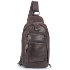 Мужская сумка-слинг коричневого цвета Tiding Bag M35-1008C - Фото № 104