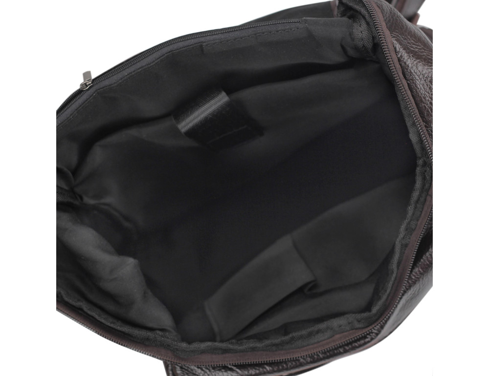Мужской кожаный рюкзак коричневый Tiding Bag M35-1017B - Фото № 3