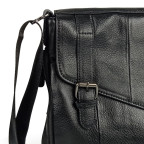 Сумка чоловіча шкіряна чорна Tiding Bag M35-1036A - Фотографія № 103
