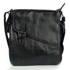 Сумка чоловіча шкіряна чорна Tiding Bag M35-1036A - Фотографія № 104