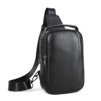 Мужская кожаная сумка-слинг черная Tiding Bag M35-1306A - Фото № 100 Мужская кожаная сумка-слинг черная Tiding Bag M35-1306A - Фото № 100