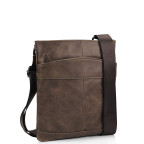 Чоловіча шкіряна сумка через плече коричнева Tiding Bag M35-703B - Фотографія № 100