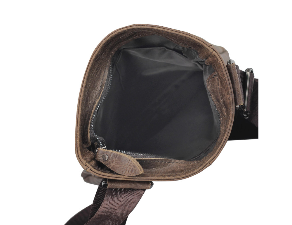 Чоловіча шкіряна сумка через плече коричнева Tiding Bag M35-703B - Фотографія № 3