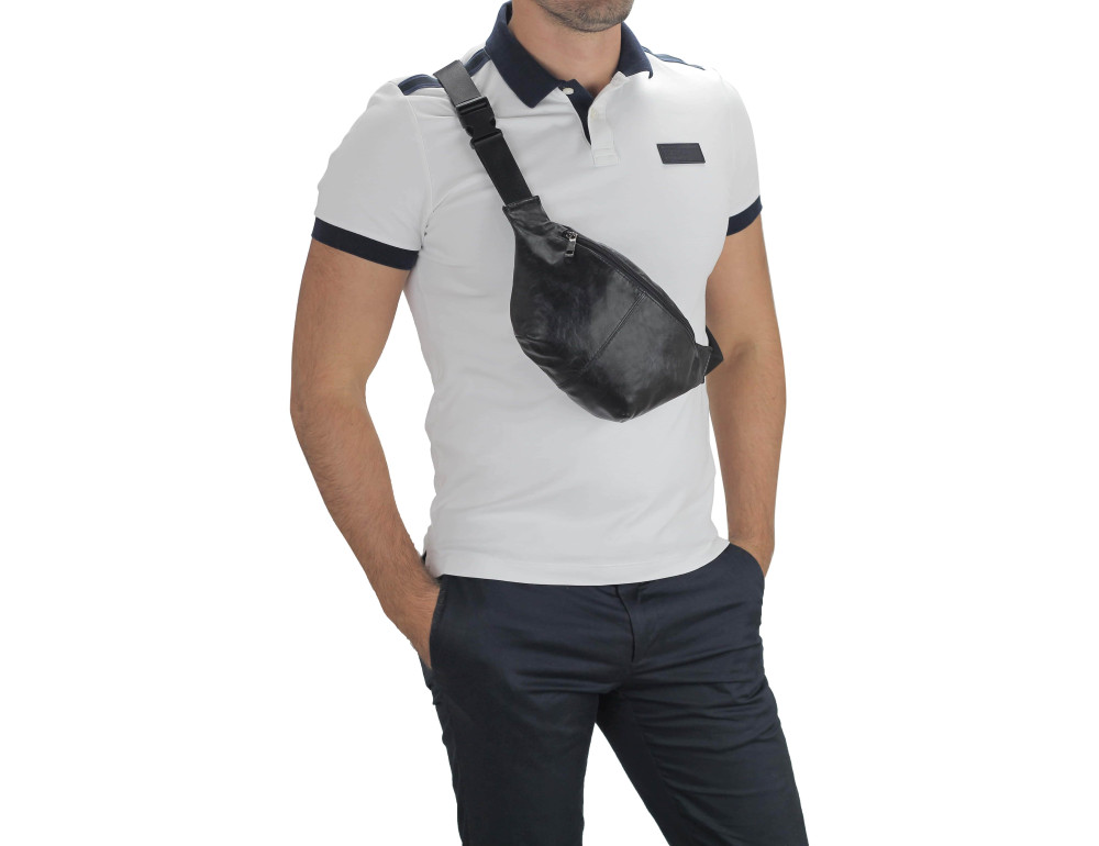 Сумка на пояс из натуральной кожи Tiding Bag M35-8002A - Фото № 3