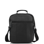 Чоловіча шкіряна сумка-барсетка на плече чорна Tiding Bag M35-8852A - Фотографія № 101