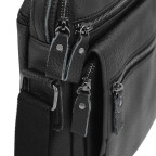 Чоловіча шкіряна сумка-барсетка на плече чорна Tiding Bag M35-8852A - Фотографія № 102