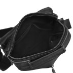 Чоловіча шкіряна сумка-барсетка на плече чорна Tiding Bag M35-8852A - Фотографія № 103