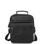Чоловіча шкіряна сумка-барсетка на плече чорна Tiding Bag M35-8852A - Фотографія № 105