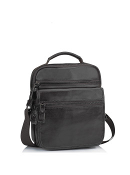Чоловіча шкіряна сумка-барсетка на плече коричнева Tiding Bag M35-8852B