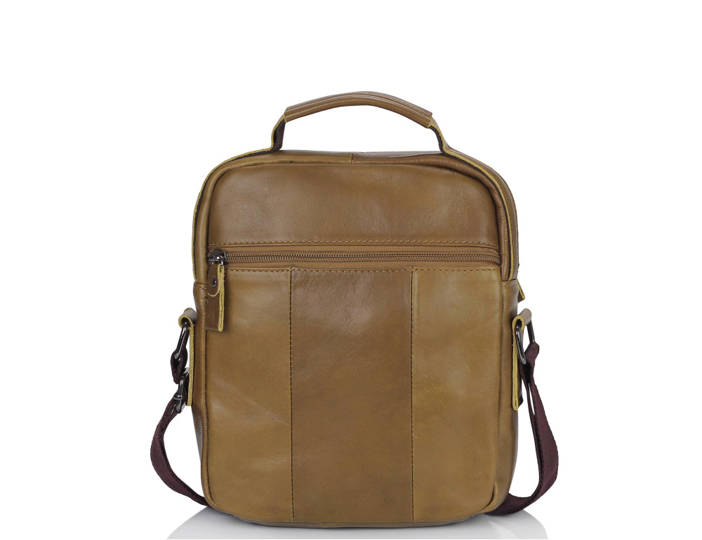 Чоловіча шкіряна сумка через плече коричнева Tiding Bag M35-8852LB - Фотографія № 4