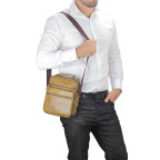 Чоловіча шкіряна сумка через плече коричнева Tiding Bag M35-8852LB - Фотографія № 105