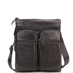 Мессенджер через плечо мужской кожаный коричневый Tiding Bag M35-9012B - Фотографія № 102