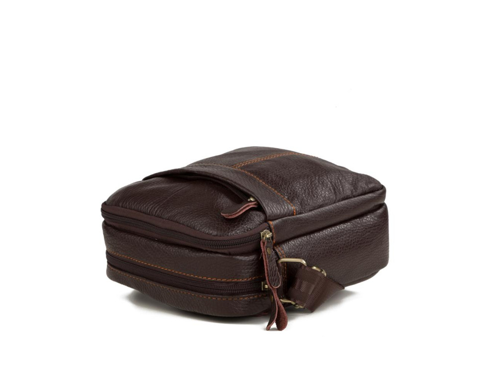 Чоловіча шкіряна сумка через плече маленька Tiding Bag M38-1025C - Фотографія № 2