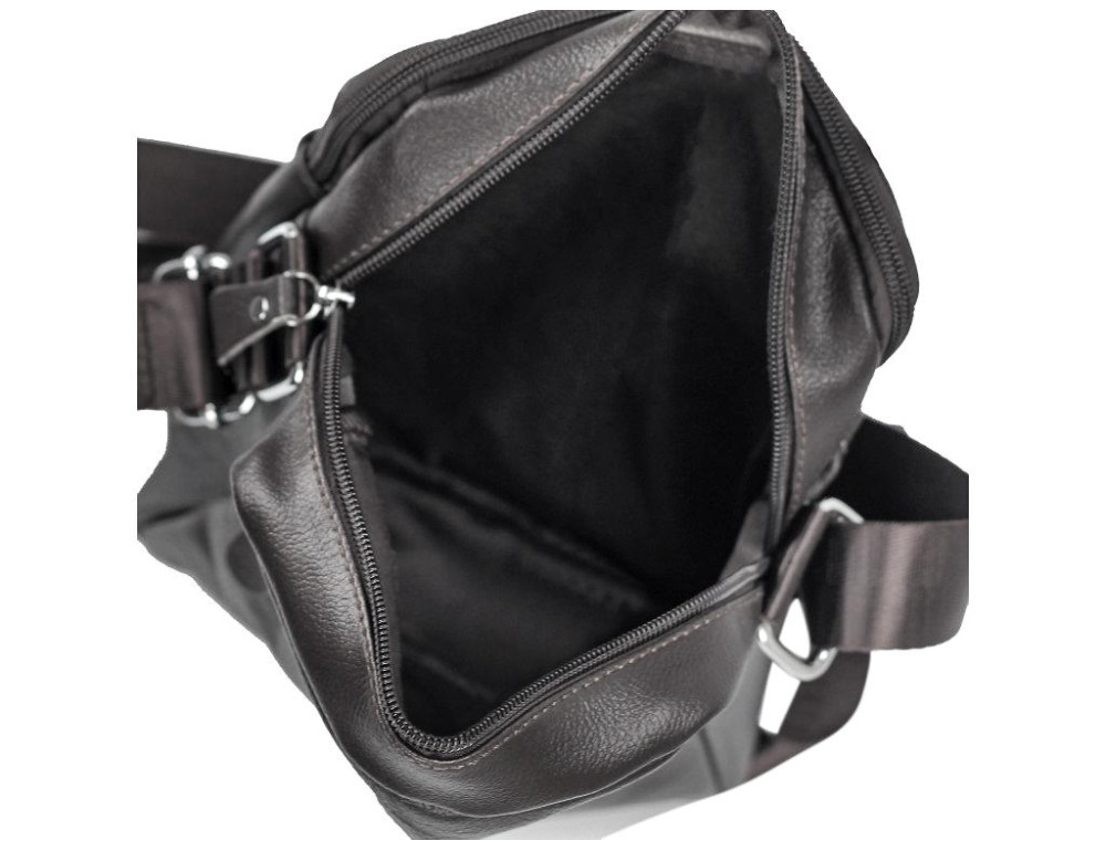 Мужская черная сумка через плечо Tiding Bag M38-1031A - Фото № 3