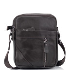 Мужская коричневая сумка через плечо Tiding Bag M38-1031C - Фото № 101