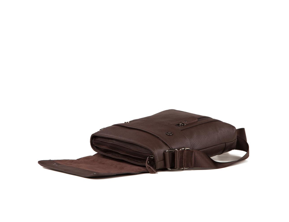 Чоловіча шкіряна сумка серез плече з клапаном Tiding Bag M38-1713C - Фотографія № 2