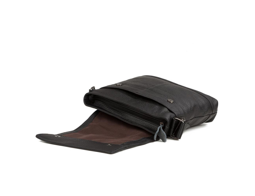 Наплечная мужская сумка кожаная с клапаном Tiding Bag M38-3822A - Фото № 2