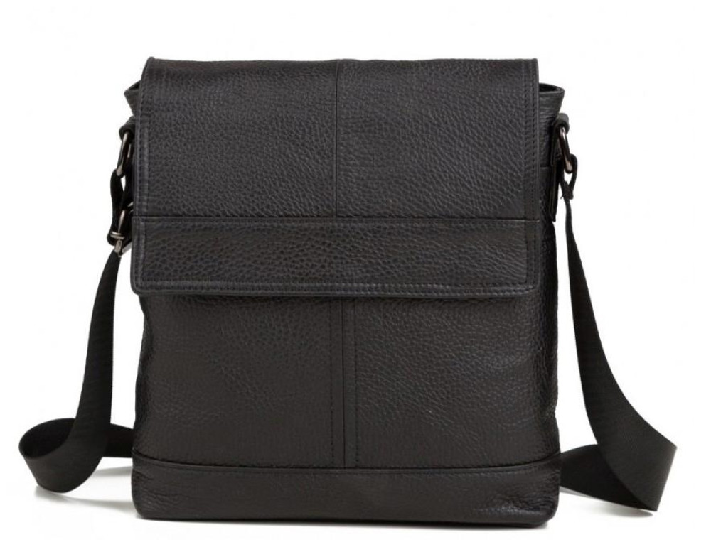Наплечная мужская сумка кожаная с клапаном Tiding Bag M38-3822A - Фото № 5