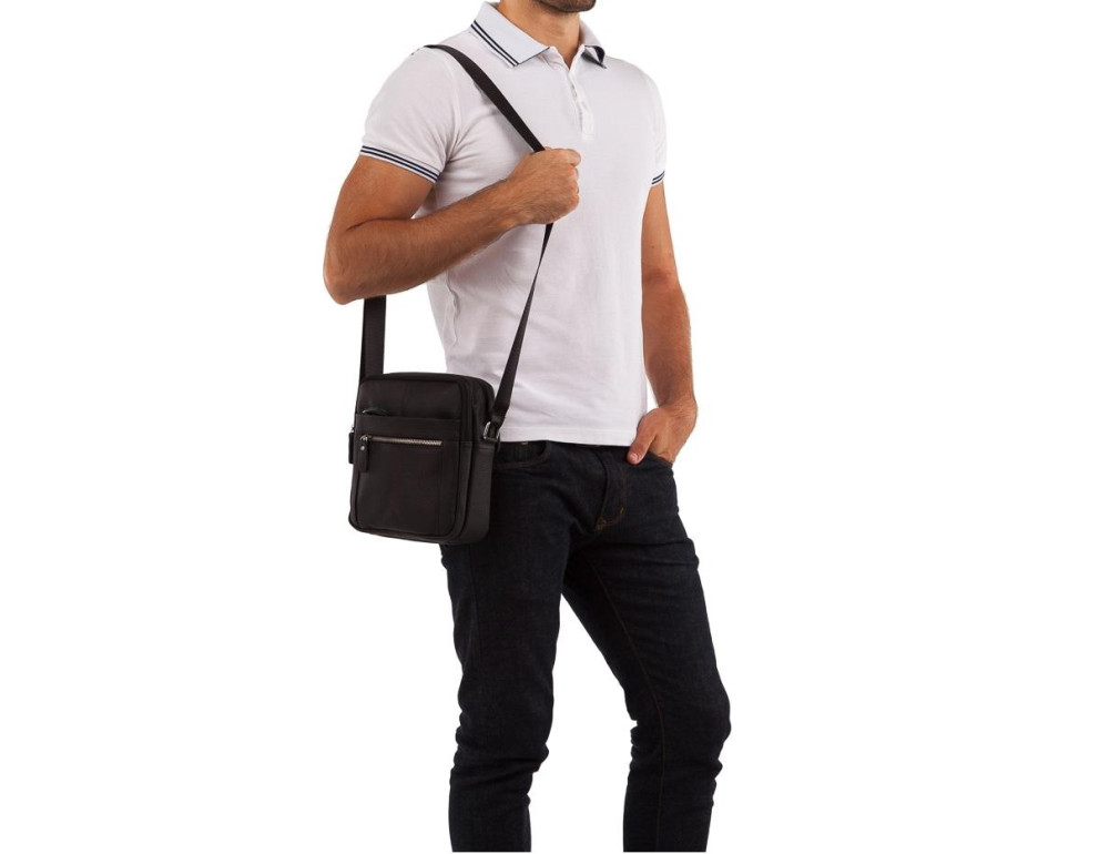 Чоловіча сумка через плече шкіра Tiding Bag M38-3922A - Фотографія № 6