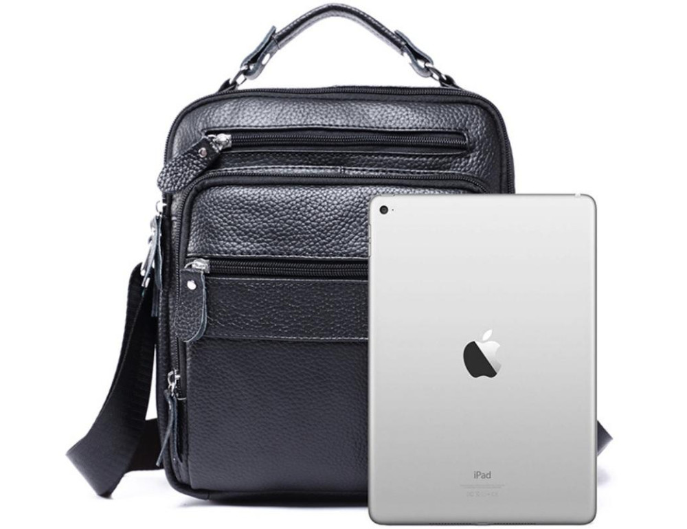 Сумка-барсетка чоловіча шкіряна через плече Tiding Bag M38-5112A - Фотографія № 5